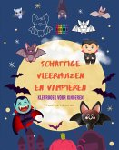 Schattige vleermuizen en vampieren Kleurboek voor kinderen Vrolijke ontwerpen van de meest welwillende nachtwezens
