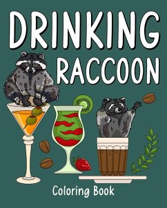 Drinking Raccoon Coloring Book - Paperland