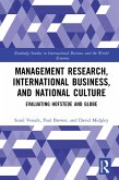 Management Research, International Business, and National Culture (eBook, ePUB)