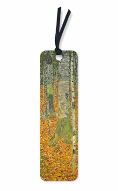 10er-Verpackungseinheit Lesezeichen: Gustav Klimt, Der Birkenwald - Flame Tree Publishing