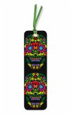 10er-Verpackungseinheit Lesezeichen: Farbig bemalter Totenschädel - Sugar Skull