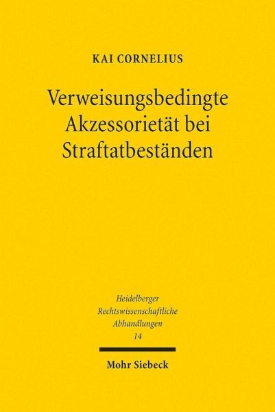Verweisungsbedingte Akzessorietät bei Straftatbeständen (eBook, PDF)