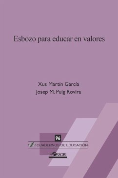 Cover ESBOZO PARA EDUCAR EN VALORES