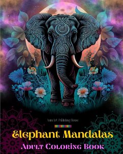 Elephant Mandalas   Adult Coloring Book   Anti-Stress and Relaxing Mandalas to Promote Creativity - House, Animart Publishing
