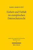 Einheit und Vielfalt im europäischen Datenschutzrecht (eBook, PDF)