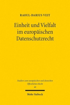 Cover Einheit und Vielfalt im europäischen Datenschutzrecht (eBook, PDF)
