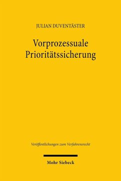 Cover Vorprozessuale Prioritätssicherung (eBook, PDF)
