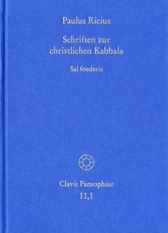 Cover Paulus Ricius: Schriften zur christlichen Kabbala. Band 1: Sal foederis (1507/1511/1514/1541) (eBook, PDF)