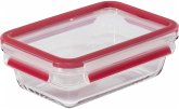 Emsa Clip&Close Glass Behälter Rechteckig 700 ml Glas