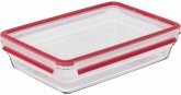 Emsa Clip&Close Glass Frischhaltedose 3 L Glas Rot