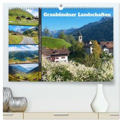 Graubündner Landschaften 2024 (hochwertiger Premium Wandkalender 2024 DIN A2 quer), Kunstdruck in Hochglanz