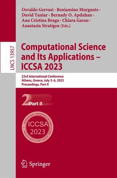 Computational Science and Its Applications ¿ ICCSA 2023