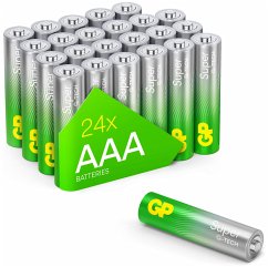 1x24 GP Super Alkaline AAA 1,5V Batterie Packs Rel.03024AETA-B24