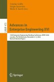 Advances in Enterprise Engineering XVI (eBook, PDF)