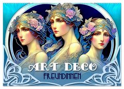 Art Deco Freundinnen (Wandkalender 2024 DIN A2 quer), CALVENDO Monatskalender - glandarius, Garrulus