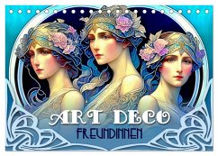 Art Deco Freundinnen (Tischkalender 2024 DIN A5 quer), CALVENDO Monatskalender - glandarius, Garrulus