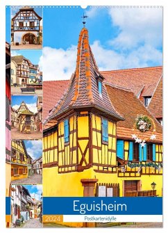 Eguisheim - Postkartenidylle (Wandkalender 2024 DIN A2 hoch), CALVENDO Monatskalender