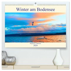 Winter am Bodensee ¿ Magische Lichtblicke (hochwertiger Premium Wandkalender 2024 DIN A2 quer), Kunstdruck in Hochglanz