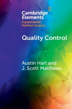 Quality Control - Hart, Austin Ray (School of International Service, American Universi; Matthews, J Scott (Department of Political Science, Memorial Univers