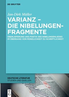 Varianz - die Nibelungenfragmente (eBook, ePUB) - Müller, Jan-Dirk