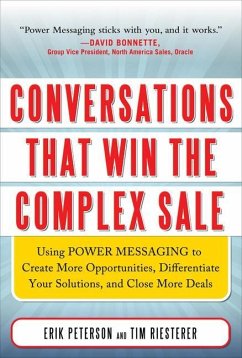 Conversations That Win the Complex Sale (Pb) - Peterson, Erik