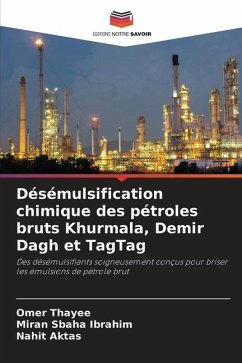 Désémulsification chimique des pétroles bruts Khurmala, Demir Dagh et TagTag - Thayee, Omer;Ibrahim, Miran Sbaha;AktaS, Nahit