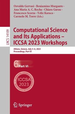 Computational Science and Its Applications - ICCSA 2023 Workshops Computational Science and Its Applications - ICCSA 2023 Workshops