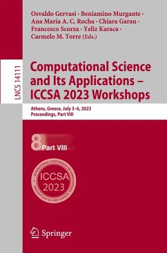 Computational Science and Its Applications - ICCSA 2023 Workshops Computational Science and Its Applications - ICCSA 2023 Workshops
