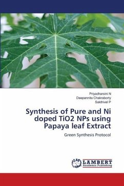 Synthesis of Pure and Ni doped TiO2 NPs using Papaya leaf Extract - N, Priyadharsini;Chakraborty, Deepannita;P, Sakthivel