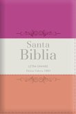 Biblia Rvr60 Letra Grande - Tamaño Manual / Tricolor: Guinda/Crema/Melón Con Indice Y Cierre (Bible Rvr60 Lp/Pocket Size - Tricolor: Cherry/Cream/Melon with Index and Closure)