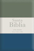 Biblia Rvr60 Letra Grande - Tamaño Manual / Tricolor: Gris/Crema/Azul Con Indice Y Cierre (Bible Rvr60 Lp/Pocket Size - Tricolor: Grey/Cream/Azul with Index and Closure)