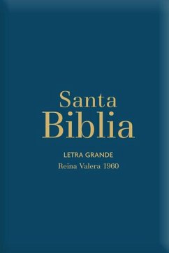 Biblia Rvr60 Letra Grande/Tamaño Manual - Azul Acero Con Indice Y Cierre (Bible Rvr60 Lp/Pocket Size - Steel Blue with Index and Closure) - Reina Valera 1960