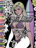 Cool Down   Malbuch für Erwachsene: Surfer-Girl