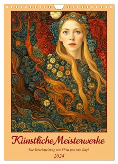 Künstliche Meisterwerke (Wandkalender 2024 DIN A4 hoch), CALVENDO Monatskalender - aka stine1, Christine