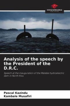 Cover Analysis of the speech by the President of the D.R.C.