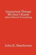 Important Things We Don't Know (eBook,... - Bild 1