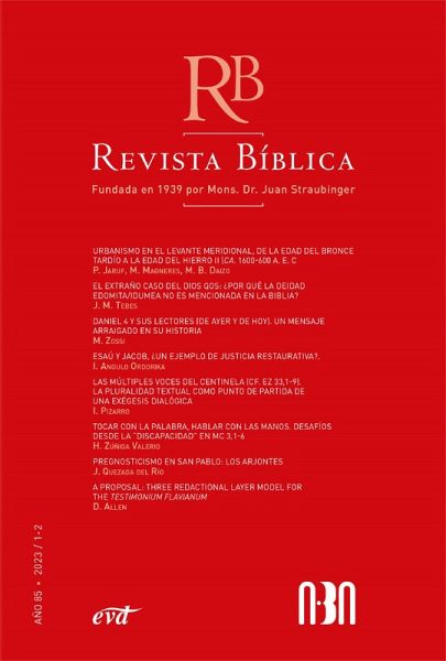 Revista Bíblica 2023/1-2 - Año 85 (eBook, ePUB)