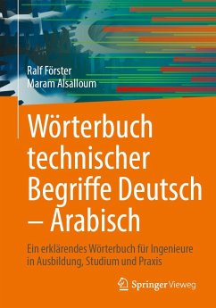 Cover Wörterbuch technischer Begriffe Deutsch - Arabisch