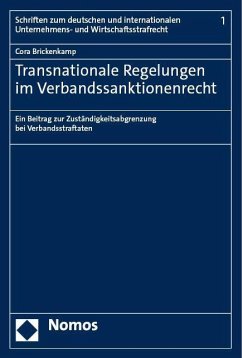 Transnationale Regelungen im Verbandssanktionenrecht - Brickenkamp, Cora