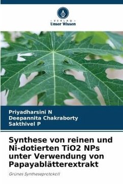 Synthese von reinen und Ni-dotierten TiO2 NPs unter Verwendung von Papayablätterextrakt - N, Priyadharsini;Chakraborty, Deepannita;P, Sakthivel