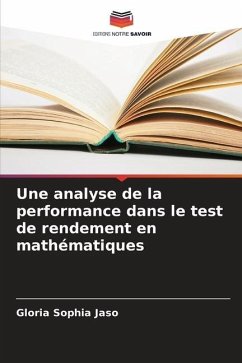 Une analyse de la performance dans le test de rendement en mathématiques - Jaso, Gloria Sophia