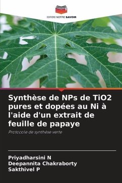 Synthèse de NPs de TiO2 pures et dopées au Ni à l'aide d'un extrait de feuille de papaye - N, Priyadharsini;Chakraborty, Deepannita;P, Sakthivel