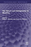The Nature and Ontogenesis of Meaning (eBook, ePUB)