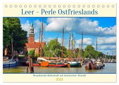 Leer - Perle Ostfrieslands (Tischkalender 2024 DIN A5 quer), CALVENDO Monatskalender