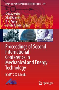 Proceedings of Second International Conference in Mechanical and Energy Technology