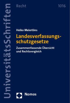 Landesverfassungsschutzgesetze - Meiertöns, Heiko