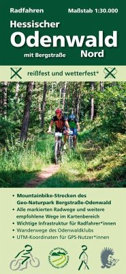 Radfahren, Hessischer Odenwald Nord mit Bergstraße, m. 1 Buch - Messer, Michael