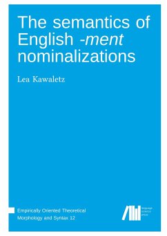 The semantics of English -ment nominalizations - Kawaletz, Lea