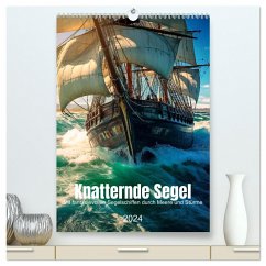 Knatternde Segel (hochwertiger Premium Wandkalender 2024 DIN A2 hoch), Kunstdruck in Hochglanz - Waurick, Kerstin
