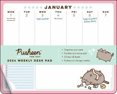 Pusheen 2024 Weekly Desk Pad Calendar - Belton, Claire